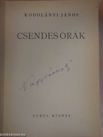 Csendes órák