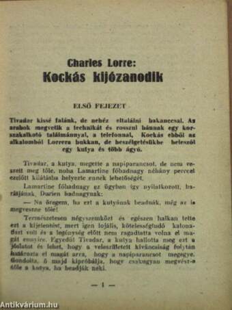 Kockás kijózanodik