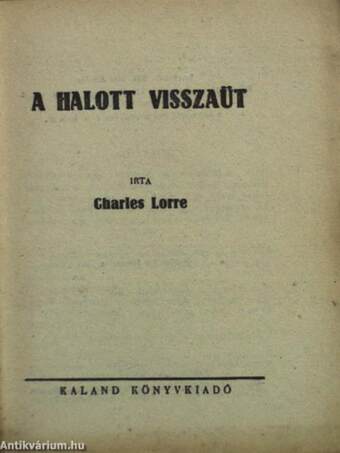 A halott visszaüt