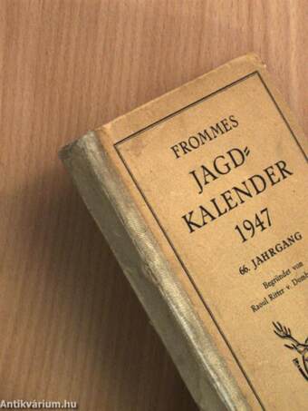 Frommes Jagdkalender 1947