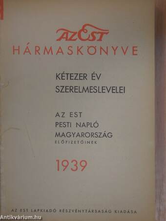 Az Est hármaskönyve 1939.