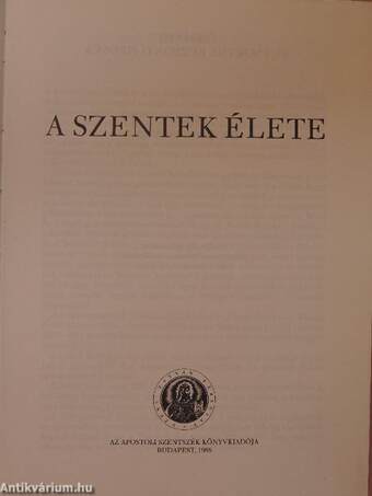 A szentek élete II.