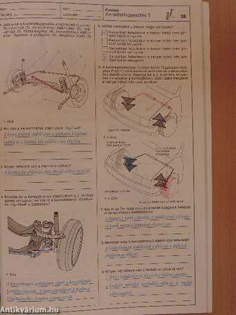 Hajtómű, futómű, karosszéria munkafüzet 2.