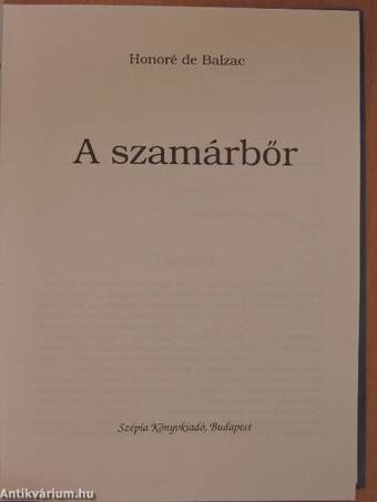 A szamárbőr