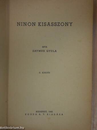 Ninon kisasszony