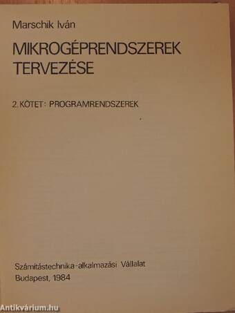 Mikrogéprendszerek tervezése II. (töredék)