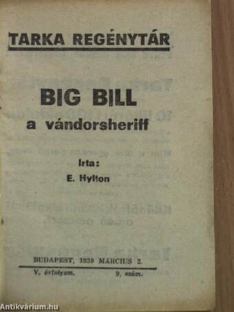 Big Bill a vándorsheriff