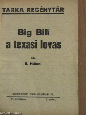 Big Bill a texasi lovas