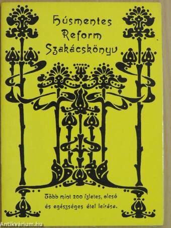 Húsmentes reform szakácskönyv