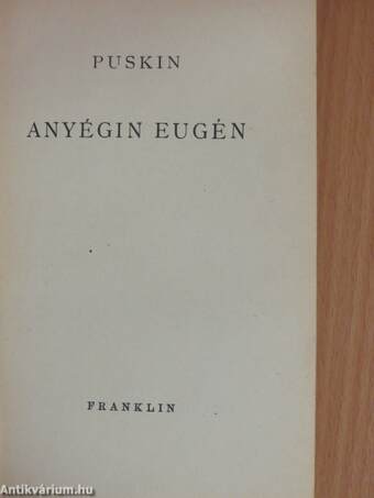 Anyégin Eugén