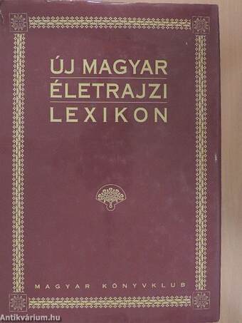 Új magyar életrajzi lexikon III. (töredék)