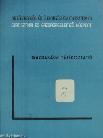 Gazdasági tájékoztató 1974/4