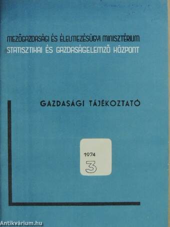 Gazdasági tájékoztató 1974/3