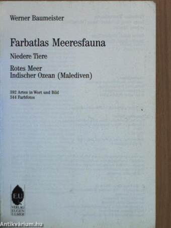 Farbatlas Meeresfauna I.