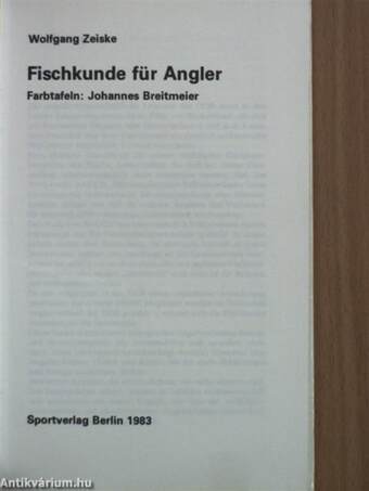 Fischkunde für Angler