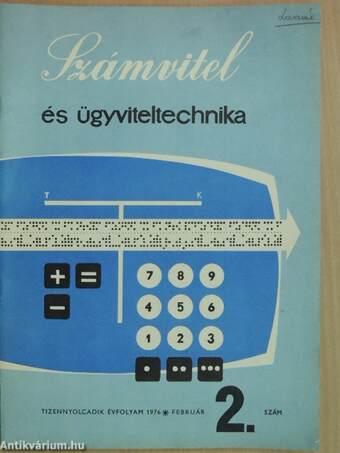 Számvitel és ügyviteltechnika 1976. február