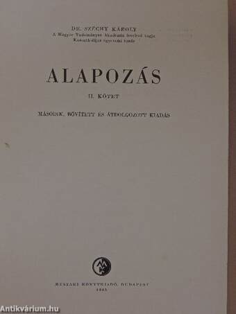 Alapozás II.