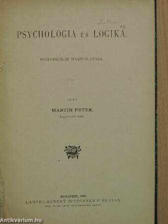 Psychologia és logika