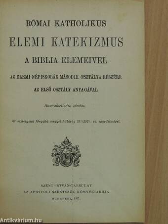 Római katholikus elemi katekizmus a Biblia elemeivel