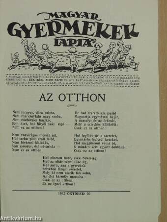 Magyar Gyermekek Lapja 1932. október 20.