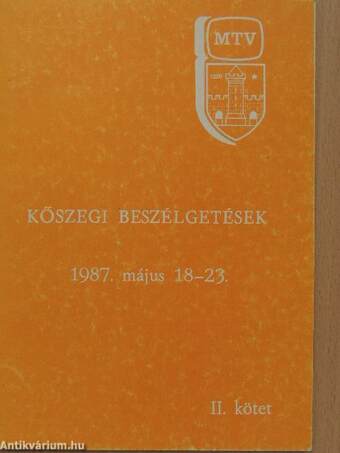 Kőszegi beszélgetések II.