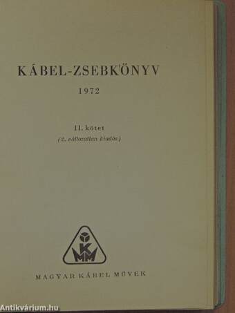 Kábel-zsebkönyv 1972. II.