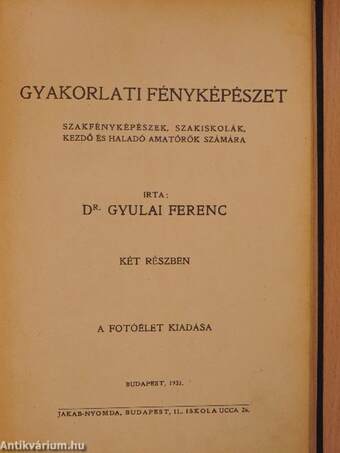 Gyakorlati fényképészet