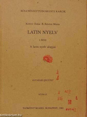 Latin nyelv I.