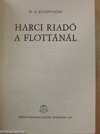 Harci riadó a flottánál