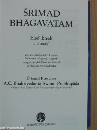 Srímad Bhágavatam - Első ének