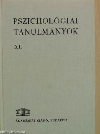 Pszichológiai tanulmányok XI.
