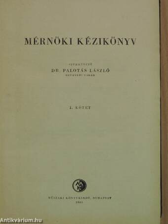 Mérnöki kézikönyv I-V.