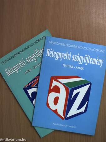 Rétegnyelvi szógyűjtemény magyar-angol/angol-magyar