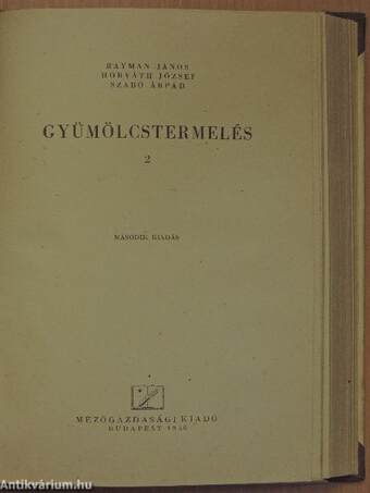 Gyümölcstermelés 1-2.