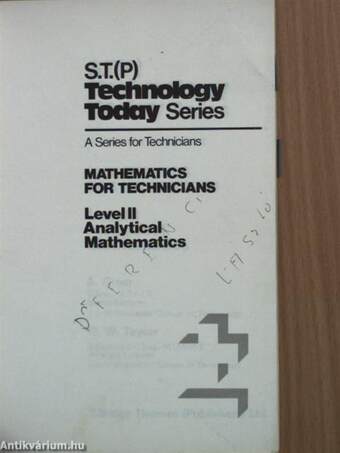 Mathematics for technicians II.