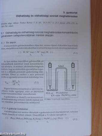 Fizikai-kémiai laboratóriumi gyakorlatok