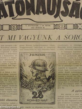 Magyar katonaujság 1942. június 26.