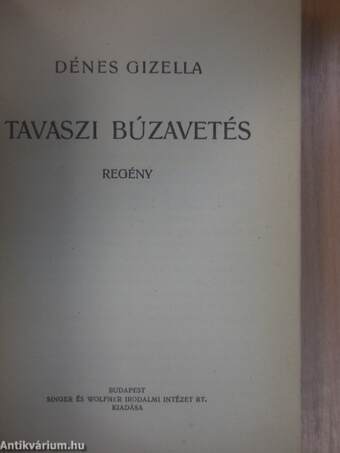 Tavaszi búzavetés