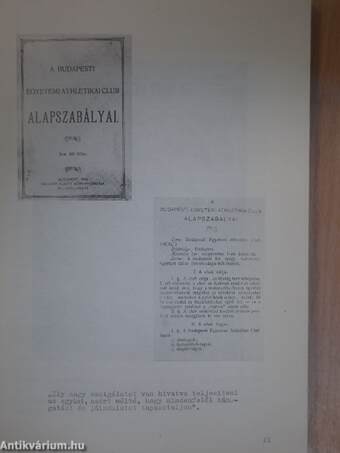 A Budapesti Egyetemi Atlétikai Club háromnegyed évszázada 1898-1973