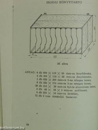 Fa és fém alkatrészek összeszerelése