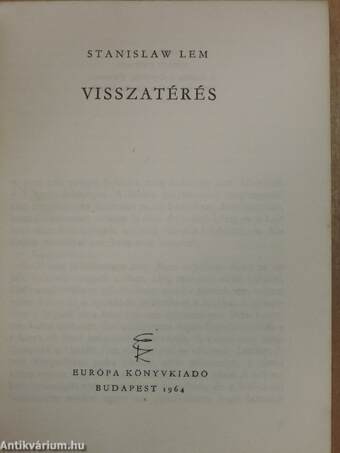 Visszatérés