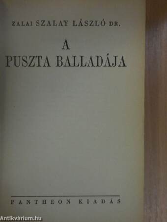 A puszta balladája