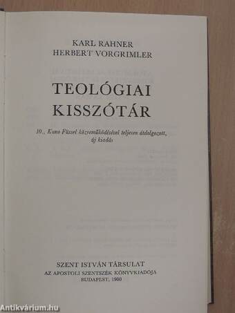 Teológiai kisszótár