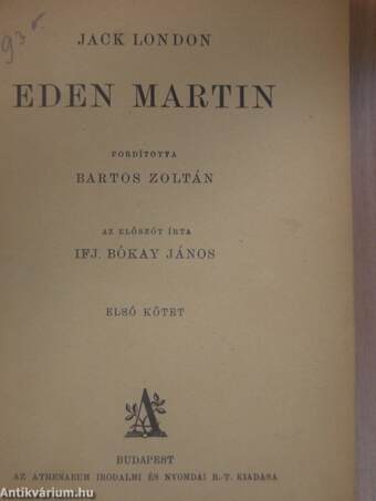 Eden Martin I-II.