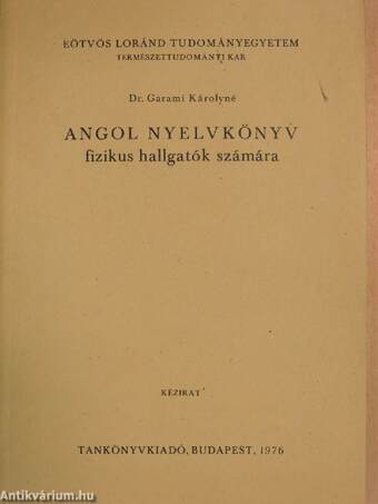 Angol nyelvkönyv