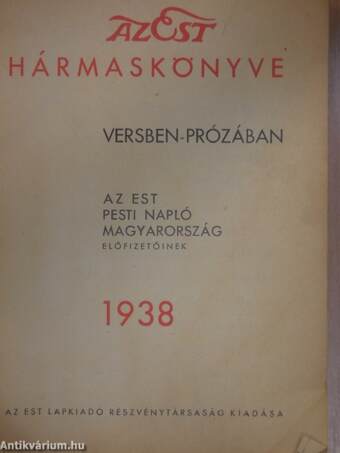 Az Est hármaskönyve 1938.