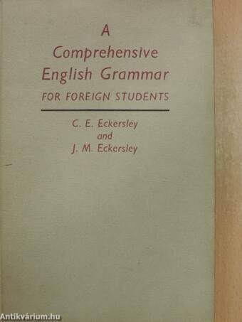 A Comprehensive English Grammar for foreign students