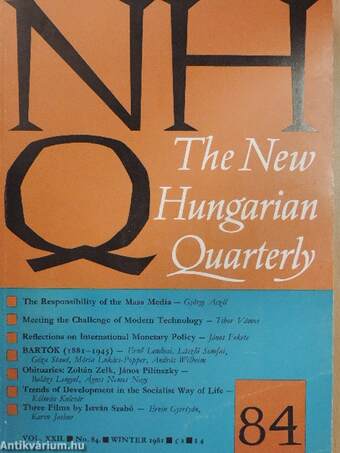 The New Hungarian Quarterly Winter 1981.