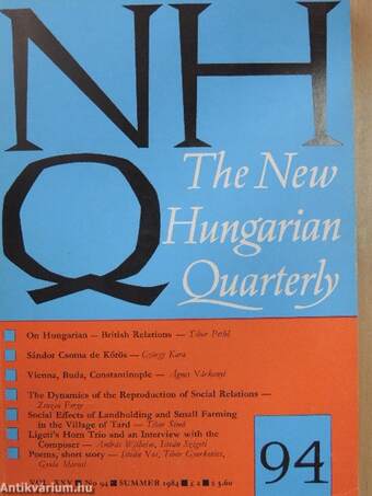 The New Hungarian Quarterly Summer 1984.