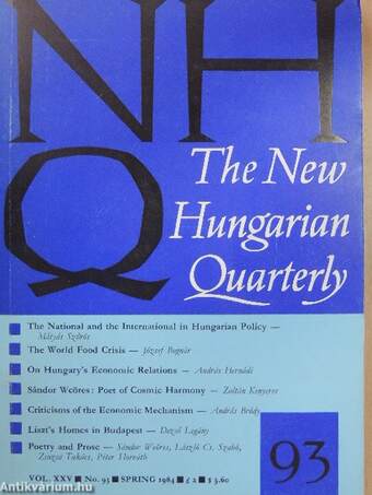 The New Hungarian Quarterly Spring 1984.